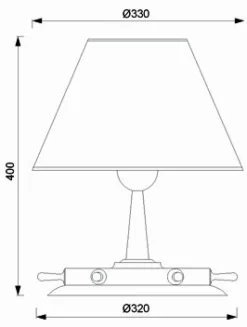 Laura Suardi Tischleuchte Messing in Chrom Braun H:40cm Maritim