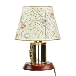 Laura Suardi Tischleuchte Messing Maritim H:30cm extravagant* Metall Lampen|Messinglampen
