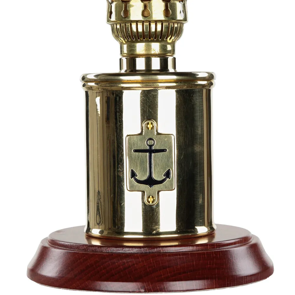 Laura Suardi Tischleuchte Messing Maritim H:30cm extravagant* Metall Lampen|Messinglampen