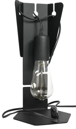 Best Sollux Tischleuchte Metall Schwarz 31 cm klein dekorativ E27