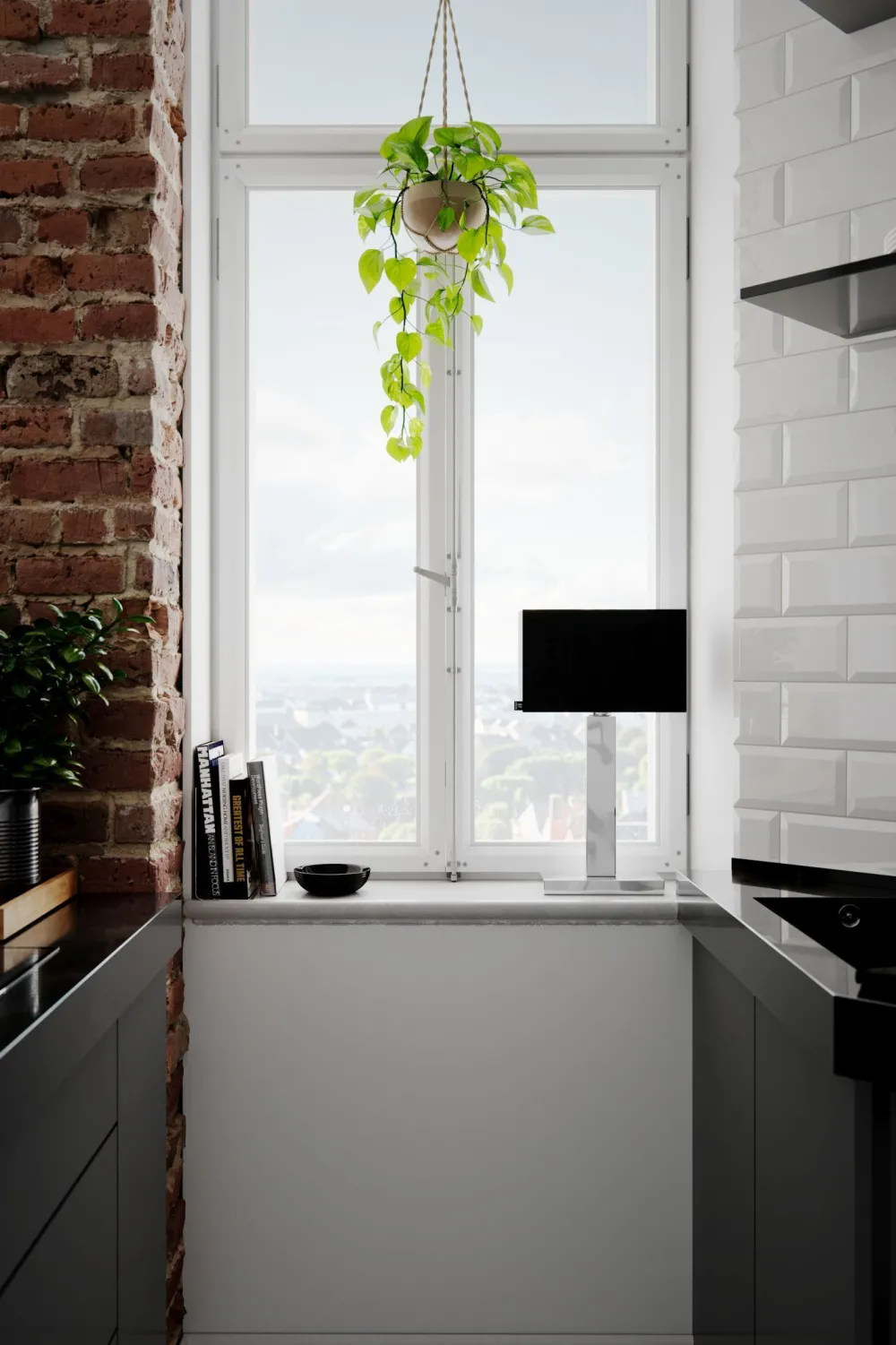 Hot By Rydéns Tischleuchte Metall Stoff 47 cm Chrom Schwarz E27 eckig