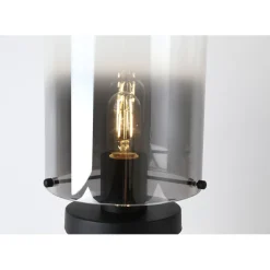 Sale Searchlight Tischleuchte mit Schalter Schwarz Rauchgrau 25,5 cm E27