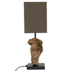 Invicta Interior Tischleuchte Modern kunstvoll 45cm Tischlampe Natur* Holzlampen|Lampen Treibholz