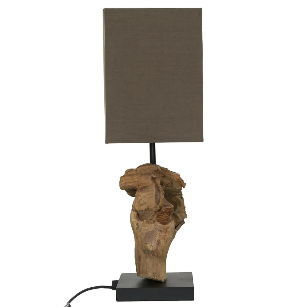 Invicta Interior Tischleuchte Modern kunstvoll 45cm Tischlampe Natur* Holzlampen|Lampen Treibholz