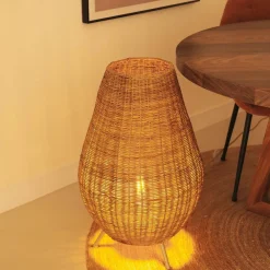 Sale Newgarden Tischleuchte Rattan 72 cm Dreibein Kabel Stecker E27