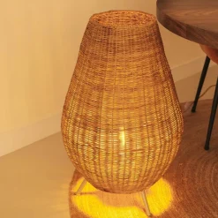 Sale Newgarden Tischleuchte Rattan 72 cm Dreibein Kabel Stecker E27