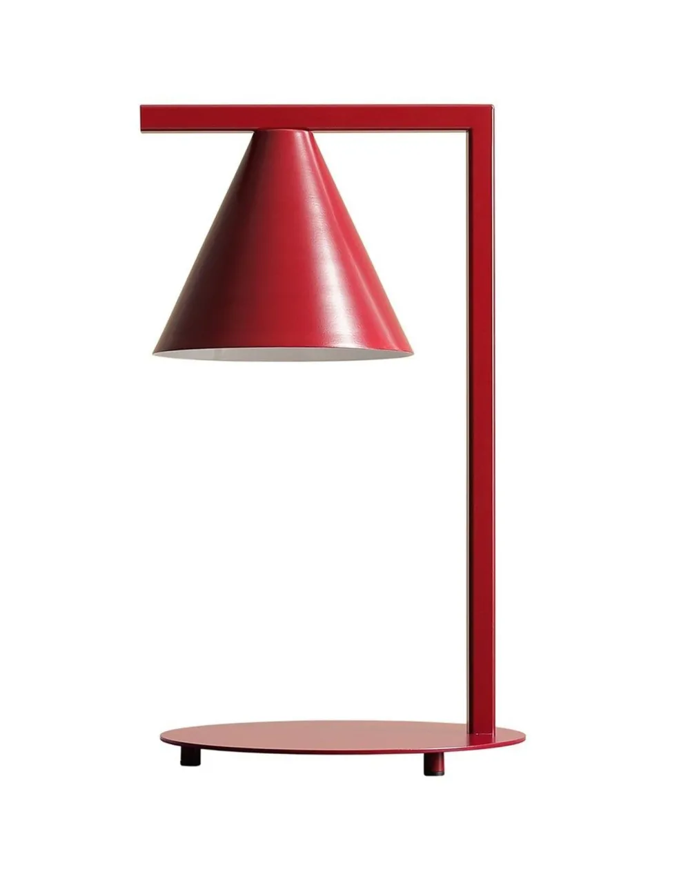 ALDEX Tischleuchte Rot Metall H:40 cm E14 Kegel dekorativ* Tischlampen|Schlafzimmer Lampen