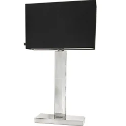 Outlet By Rydéns Tischleuchte Schwarz Chrom 69,5 cm hoch Metall Stoff E27