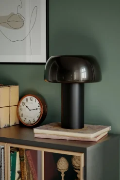 New By Rydéns Tischleuchte Schwarz Metall H: 41 cm Kabelschalter kippbar