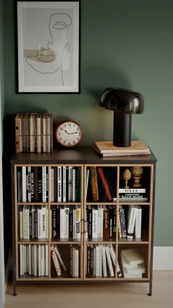 New By Rydéns Tischleuchte Schwarz Metall H: 41 cm Kabelschalter kippbar