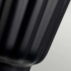 Elstead Tischleuchte Schwarz Silber 56,2 cm hoch E27 Keramik Stoff* Wohnzimmerlampen|Stofflampen