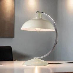 Elstead Tischleuchte SECRETER Creme Bauhaus Lampe Büro* Bürolampen|Designerlampen