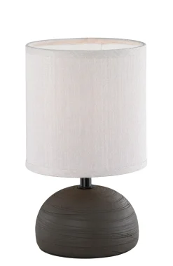 Sale Trio Reality Tischleuchte Stoff Keramik E14 23 cm Braun Cappuccino