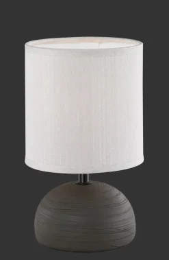Sale Trio Reality Tischleuchte Stoff Keramik E14 23 cm Braun Cappuccino