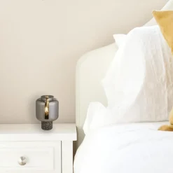 Searchlight Tischleuchte Tischlampe klein Beton mit Terrazzo Effekt* Wohnzimmerlampen|Glaslampen