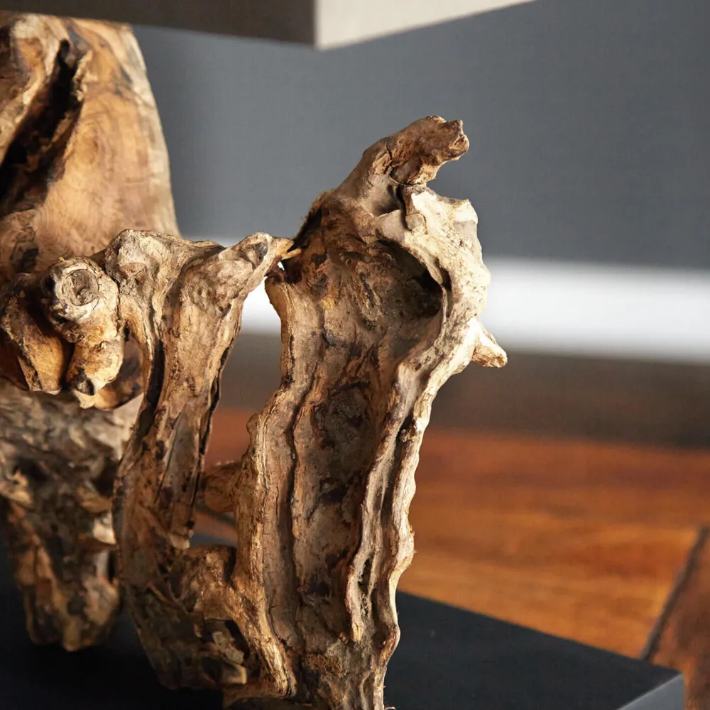 Invicta Interior Tischleuchte Treibholz Designerleuchte Modern 50cm* Nachttischlampen|Holzlampen