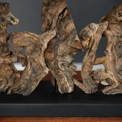 Invicta Interior Tischleuchte Treibholz Designerleuchte Modern 50cm* Nachttischlampen|Holzlampen