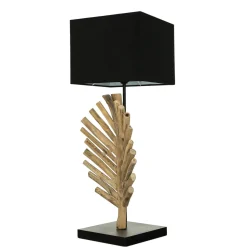 Discount Suna Living Tischleuchte Treibholz Stoff 69 cm E27 Handarbeit SAWATH