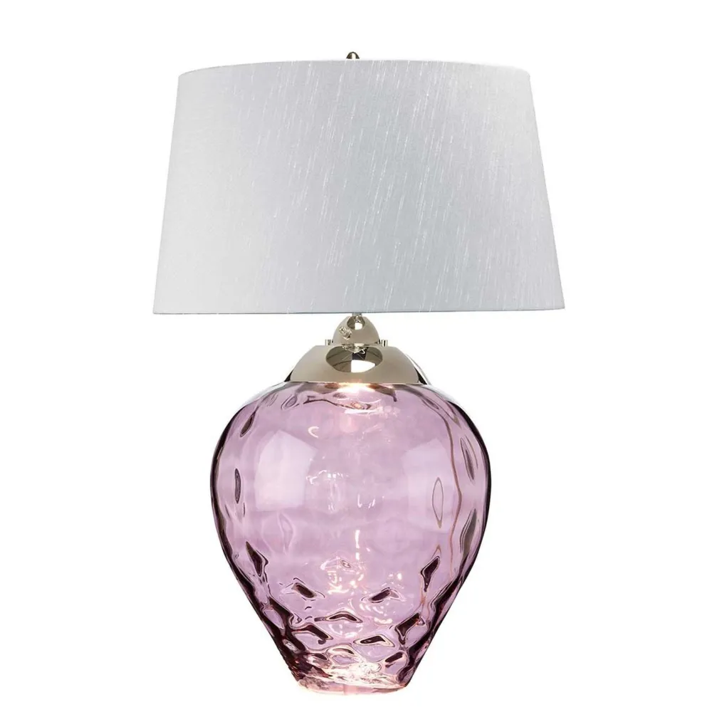 Sale Elstead Tischleuchte Violett Silber 71,5 cm E27 beleuchteter Fuß LED GU10