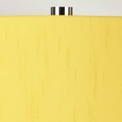 Best Elstead Tischleuchte Weiß Gelb Keramik Stoff E27 64 cm Retro WINTA