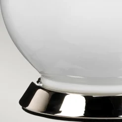 Best Elstead Tischleuchte Weiß Gelb Keramik Stoff E27 64 cm Retro WINTA