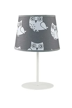Clearance Duolla Tischleuchte Weiß Grau Für Kinder rund 35cm hoch