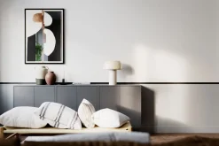 By Rydéns Tischleuchte Weiß H: 41 cm kippbar Metall Kabelschalter E27* Wohnzimmerlampen|Schlafzimmer Lampen