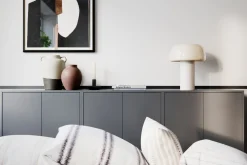 By Rydéns Tischleuchte Weiß H: 41 cm kippbar Metall Kabelschalter E27* Wohnzimmerlampen|Schlafzimmer Lampen