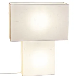 By Rydéns Tischleuchte Weiß Papier Metall 40 cm hoch 2x E27* Wohnzimmerlampen|Schlafzimmer Lampen