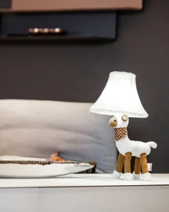 New Happy Lamps Tischleuchte Weiß Schaf 48 cm inkl. LED Kinderzimmer