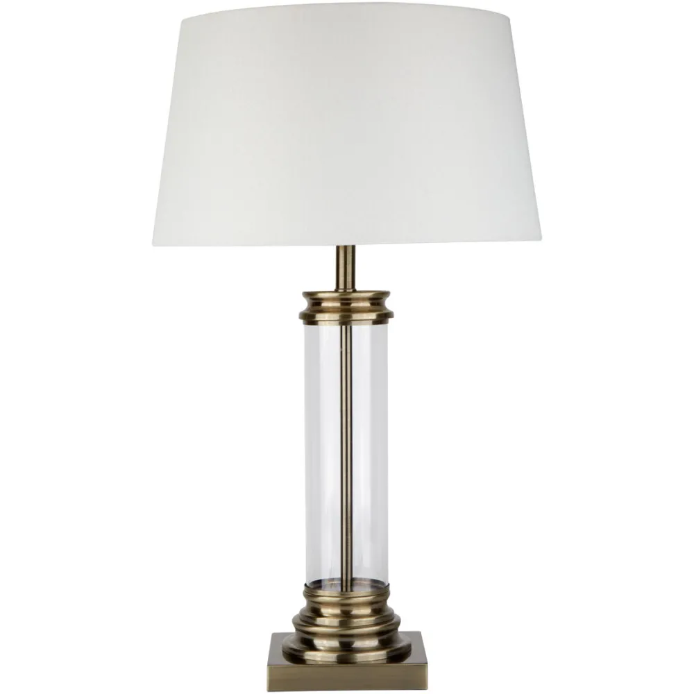 Searchlight Touch Tischlampe Messing Antik* Schlafzimmer Lampen|Glaslampen