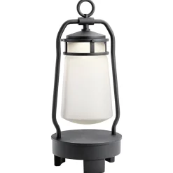 Elstead Tragbare LED Außenleuchte Smart Home mit Lautsprecher