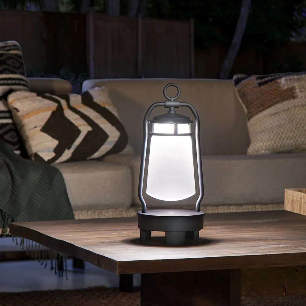 Elstead Tragbare LED Außenleuchte Smart Home mit Lautsprecher