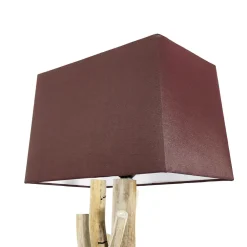 Suna Living Treibholz Lampe Wand Stoff Schirm Handarbeit SURIN* Stofflampen|Holzlampen