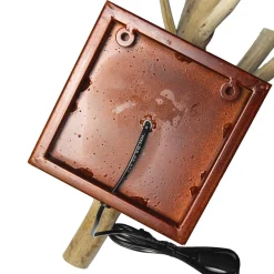 Suna Living Treibholz Lampe Wand Stoff Schirm Handarbeit SURIN* Stofflampen|Holzlampen