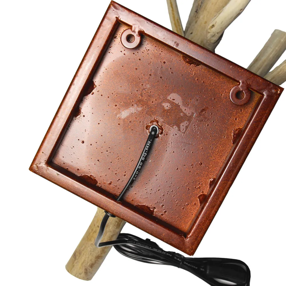 Suna Living Treibholz Lampe Wand Stoff Schirm Handarbeit SURIN* Stofflampen|Holzlampen