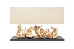 Outlet Invicta Interior Treibholz Tischlampe PECIOS Modern Design Unikat