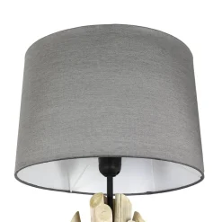 New Suna Living Treibholz Wandleuchte Stoffschirm Handarbeit Wohnzimmer