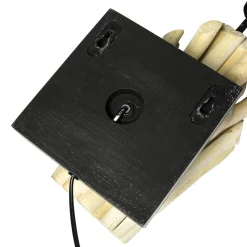 New Suna Living Treibholz Wandleuchte Stoffschirm Handarbeit Wohnzimmer