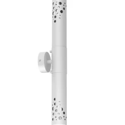 Luminex Up & Down Wandleuchte Metall GU10 Weiß Chrom 2-flammig* Wandleuchten|Flurlampen