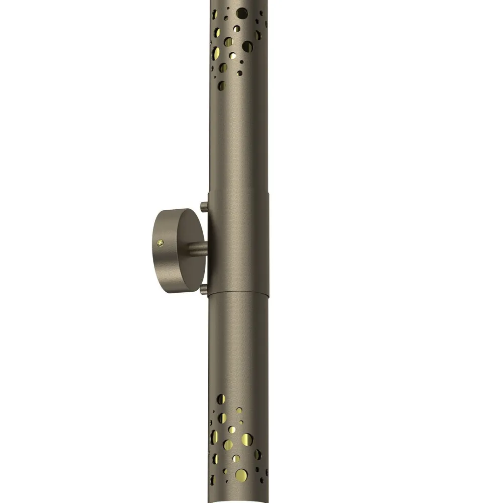 Clearance Luminex Up & Down Wandleuchte Metall GU10 in Gold 2-flammig