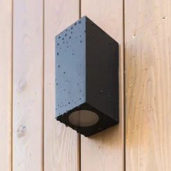 Online TK Lighting Up Down Außenlampe Wand IP44 Metall Grau H:15,1 cm GU10