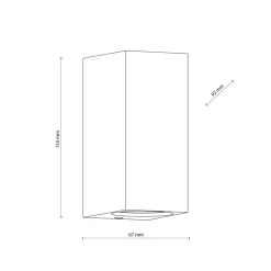 Online TK Lighting Up Down Außenlampe Wand IP44 Metall Grau H:15,1 cm GU10