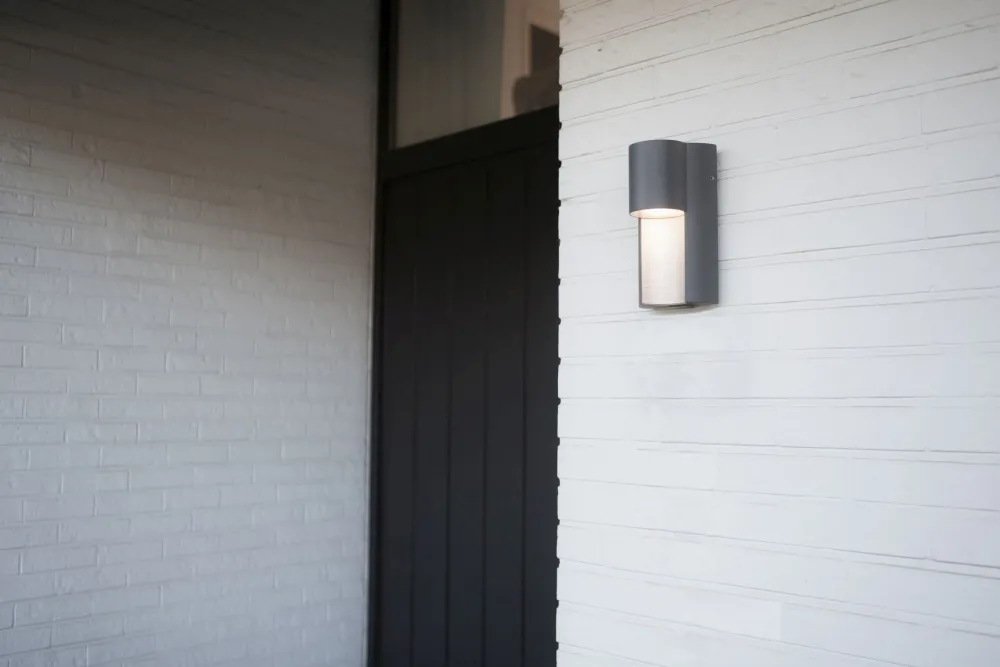 Clearance Eco-Light Up Down Außenleuchte Aluminium H:22 cm IP54 GU10 Wand