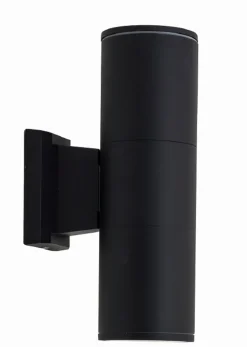 Discount Lido Up Down Leuchte außen Schwarz IP54 Aluminium E27