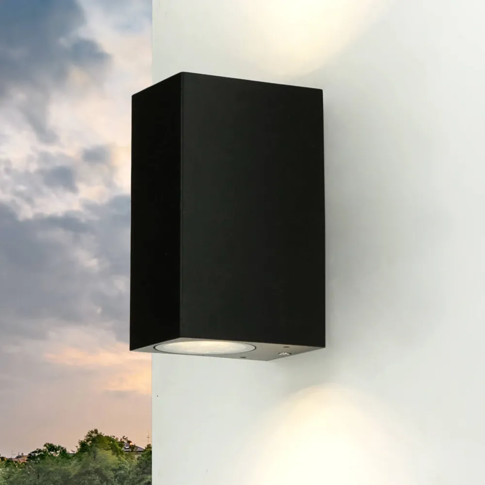 Sale Easylight Up Down Leuchte Außen Wandlampe Strahler Schwarz Antik AALBORG Außenwandleuchte