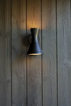 Eco-Light Up Down Wandlampe Aluminium Schwarz GU10 IP44 blendarm* Metall Lampen|Moderne Außenleuchten