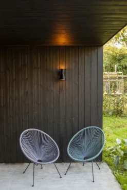 Eco-Light Up Down Wandlampe Aluminium Schwarz GU10 IP44 blendarm* Metall Lampen|Moderne Außenleuchten