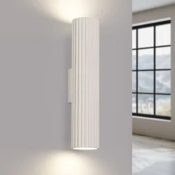 Sollux Up Down Wandlampe H: 30 cm Creme GU10 2-flammig länglich* Flurlampen|Wohnzimmerlampen