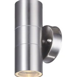 Harms Import Up Down Wandlampe Outdoor IP44 GU10 H:16,5 cm Edelstahl* Metall Lampen|Feuchtraumleuchten